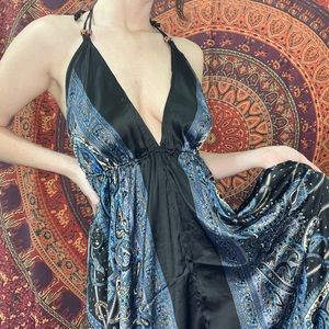 earthbound silky paisley dress